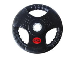 Anilha estilo cross furação padrão Emborrachada 5kg