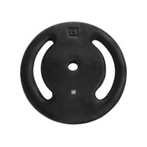 Anilha Ferro Fundido Emborrachada Fitness Academia 25,0 Kg