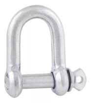 Anilha Manilha Reta Para Cabo De Aço 1/4 - 10 Unidades Anilha Manilha Reta Para Cabo De Aço 1/4 - 10 Unidades