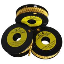 Anilha Marcador de Cabo Numero 0 EC0 cabo 0,75 a 2,5mm com 1000 Peças