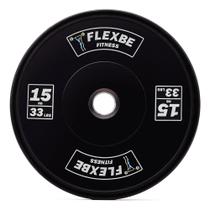 Anilha Olímpica Bumper Exercício Funcional 15kg Flexbe Fitness Anilha Olímpica Bumper Exercício Funcional 15kg Flexbe Fitness
