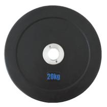 Anilha Olímpica Bumper Exercício Funcional Borracha 15 Kg Ahead Preta