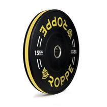 Anilha Olímpica Cross Borracha Virgem 15kg Roppe