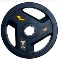 Anilha Olímpica de Borracha Everlast 5kg para Treinamento Funcional