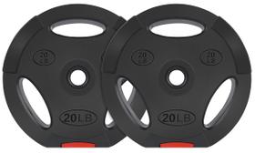 Anilha Olímpica Signature Fitness 20kg (Conjunto com 2) Preta