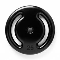 Anilha peso 25kg emborrachada para musculação, academia, fitness e treino de força, resistente, alta durabilidade, pegada segura e qualidade premium