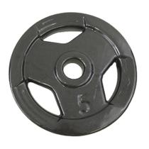 Anilha Sport Emborrachada Furo Standart Ahead Sports 5kg Preta