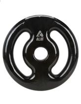 Anilha Vazada 10Kg Emborrachada Preto Musculação Aluí Fit Anilha Vazada 10Kg Emborrachada Preto Musculação Aluí Fit