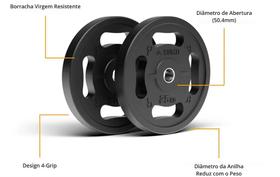 Anilhas 4-Grip Premium para Treino Performance e Durabilidade