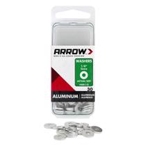 Anilhas Arrow Fastener WA1/8 de alumínio de 3 mm e 30 unidades