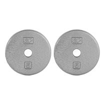 Anilhas CAP Barbell 2x2,5 kg em ferro fundido cinza