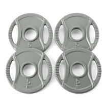 Anilhas de Peso Amazon Basics 2 polegadas Olímpicas 5 lb Jogo com 4