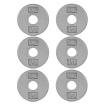 Anilhas de Peso CAP Barbell 1,25 lb Jogo com 6 Cinza Anilhas de Peso CAP Barbell 1,25 lb Jogo com 6 Cinza