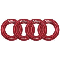 Anillo de Descenso GM CLIMBING Rojo Pequeño 25kN de Aluminio Paquete de 4 Anillo de Descenso GM CLIMBING Rojo Pequeño 25kN de Aluminio Paquete de 4