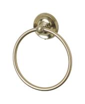 Anillo para Toallas Oakbrook de Material de Zinc Acabado Níquel Cepillado