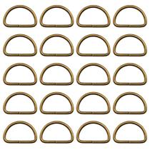 Anillos en D Swpeet 150 Piezas 20 mm Metal Bronce para Bolsas y Herrajes