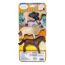 Animais Da Fazenda Boi Vaca Cavalo Cartela Em Vinil Db Play Animais Da Fazenda Boi Vaca Cavalo Cartela Em Vinil Db Play