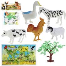 Animais Da Fazenda Com 7 Peças - Art Brink