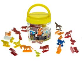 Animais de Brinquedo Animais de Fazenda 50 Peças - Mimo Toys
