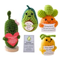 Animais de crochê Jpaklpe Funny Gifts Positive Potato 4 unidades Animais de crochê Jpaklpe Funny Gifts Positive Potato 4 unidades
