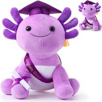 Animais de pelúcia Hydren Axolotl Graduation 25 cm com chapéu e diploma