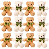 Animais de pelúcia Hydren Bear 25 cm, pacote com 12 para presentes de Natal
