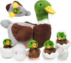 Animais de pelúcia Youthfuljive Mallard Duck 7 em 1 com zíper