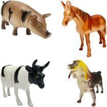 Animais de Plástico de Fazenda com 4