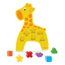 Animais didaticos - girafa com peças para encaixe - junges 863