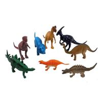 Animais dinossauro dino world pacote com 8 unidades médio - oto speed