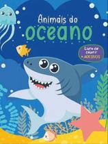 Animais do oceano - livro de colorir com adesivos