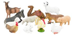 Animais Para Presépio De Natal Resina 12 Peças - 18.5cm Animais Para Presépio De Natal Resina 12 Peças - 18.5cm