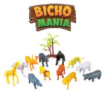 Animal De Brinquedo Bicho Mania 13 Peças Polibrinq 2312 Animal De Brinquedo Bicho Mania 13 Peças Polibrinq 2312