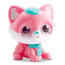 Animal de Brinquedo para Meninas Gato Rosa Articulado Pet para Bonecas Bambola