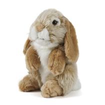 Animal de pelúcia Living Nature Brown Sitting Lop Eared Rabbit