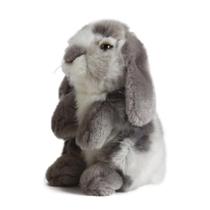 Animal de pelúcia Living Nature Grey Sitting Lop Eared Rabbit