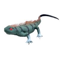 Animal De Pvc Répteis 23Cm Lagarto Verde Miniatura Borracha