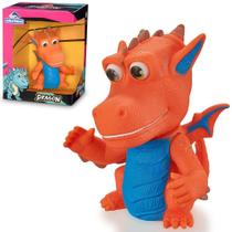Animal dragao dragon toy de vinil colors na caixa - ADIJOMAR