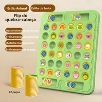 Animal Flip Jogo De Tabuleiro De Xadrez Quebra-cabeça De Estratégia Para Crianças E Pais Brinquedo