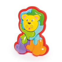 Animal puzzle 3d leao - sacola