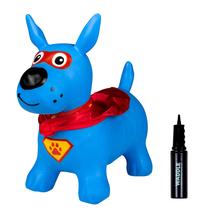 Animal saltitante inflável WADDLE Bouncy Hopper Blue Dog Animal saltitante inflável WADDLE Bouncy Hopper Blue Dog
