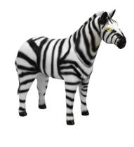 Animal Zebra Em Vinil Boneco Safári Animais Selvagens Bee Toys