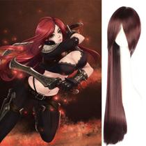 Anime Cosplay Sword Ominouss Blade Katarina com 100 cm de cabelo