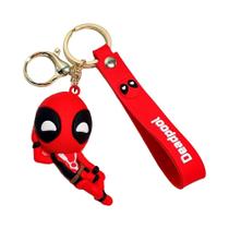 Anime Deadpool Q Versão Bonito Boneca Pingente Chaveiro Casal Mochila Saco Presentes De Aniversário