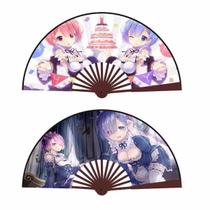 Anime Folding Fan Starting Life in Another World Ram x2 Anime Folding Fan Starting Life in Another World Ram x2
