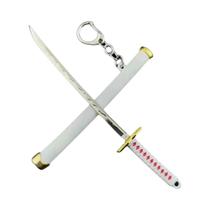 Anime Mini Roronoa Zoro Samurai Espada Chaveiro Katana Fivela Chaveiro Para Homens Mulheres Cosplay