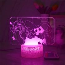 Anime Night Light Cat Hane Shizuku 3D com base em acrílico e ABS Anime Night Light Cat Hane Shizuku 3D com base em acrílico e ABS