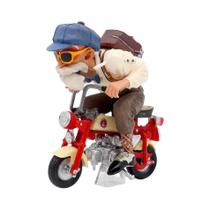 Anime One Piece Dragon Ball Zoro Luffy Cell Goku Equitação Motocycle Action Figure Modelo Brinquedos