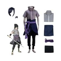 Anime uchiha sasuke cosplay outfit traje de halloween festa role play uniforme roupas em quadrinhos Anime uchiha sasuke cosplay outfit traje de halloween festa role play uniforme roupas em quadrinhos