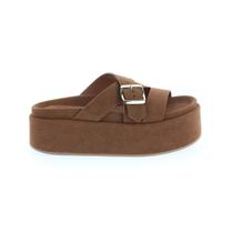 Anita - Flat Plataforma Caramelo com Fivela Ajustável Anita - Flat Plataforma Caramelo com Fivela Ajustável